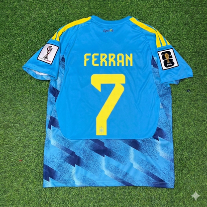 Ferran Torres #7 Spain 2026 World Cup Blue Special Football Jersey
