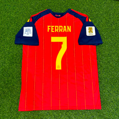 Ferran Torres #7 Spain 2026 World Cup Home Football Jersey