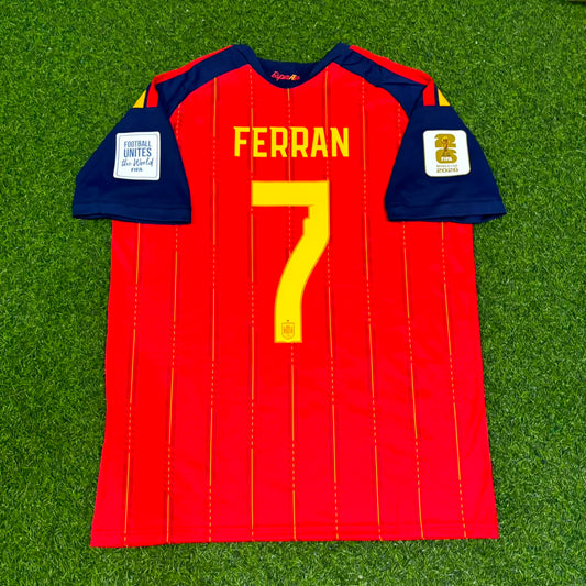 Ferran Torres #7 Spain 2026 World Cup Home Football Jersey