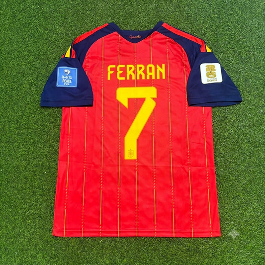 Ferran Torres #7 Spain 2026 World Cup Home Football Jersey