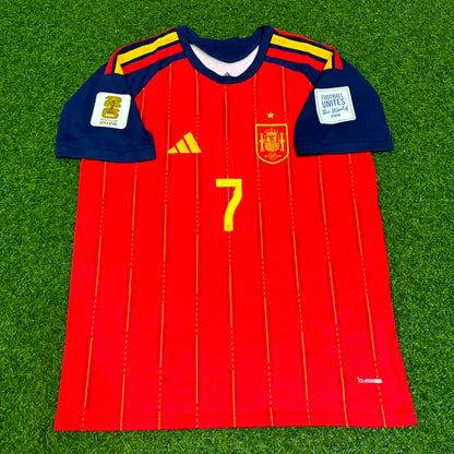 Ferran Torres #7 Spain 2026 World Cup Home Football Jersey