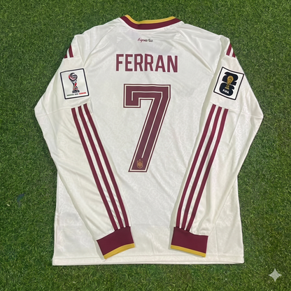 Ferrán Torres #7 Spain 2026 World Cup Away Long Sleeve Jersey Trikot Maillot
