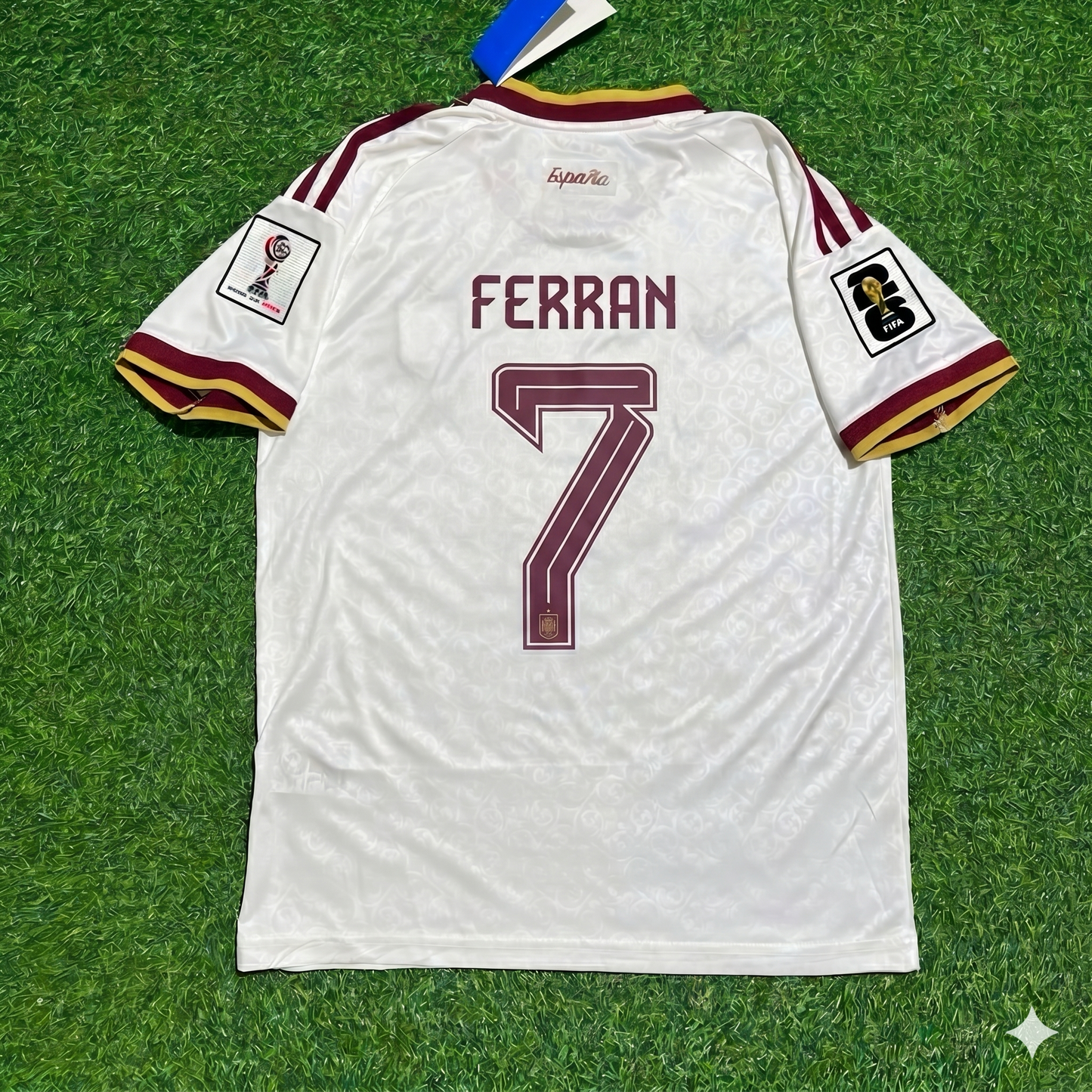 Ferrán Torres 7 - Spain 2026 World Cup Away Football Jersey