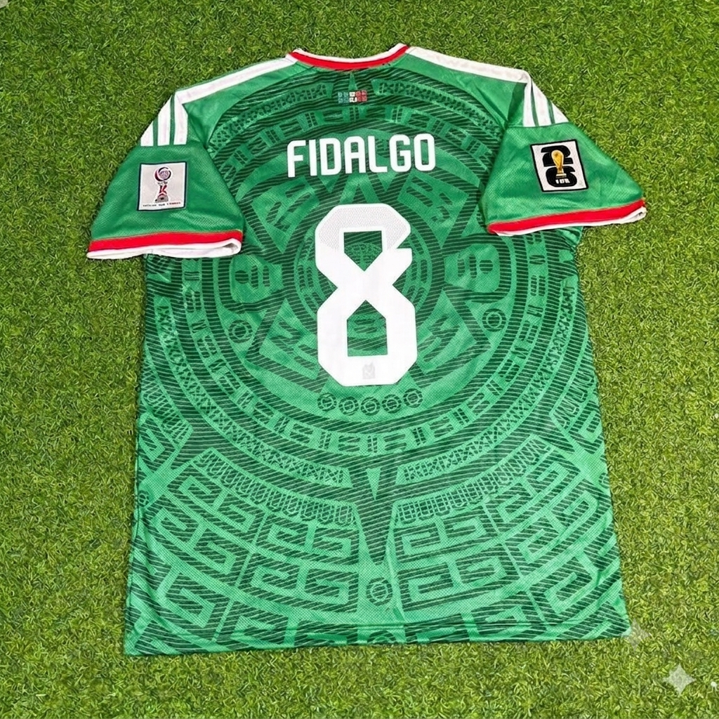 Alvaro Fidalgo Mexico 2026 World Cup Home Green Football Jersey