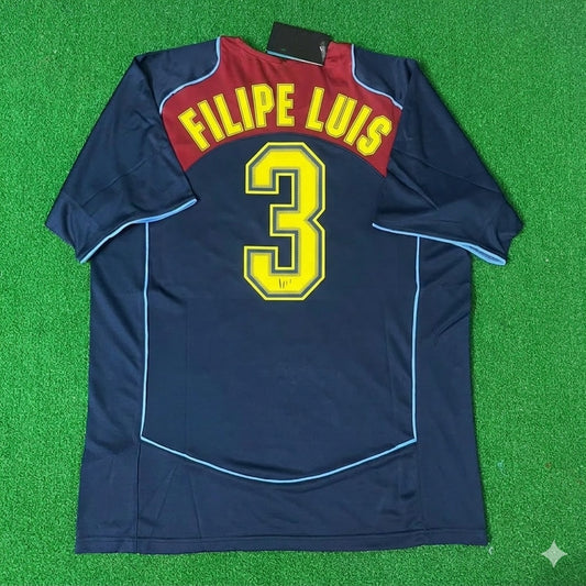 Filipe Luis #3 Atletico Madrid SpiderMan Retro Football Jersey