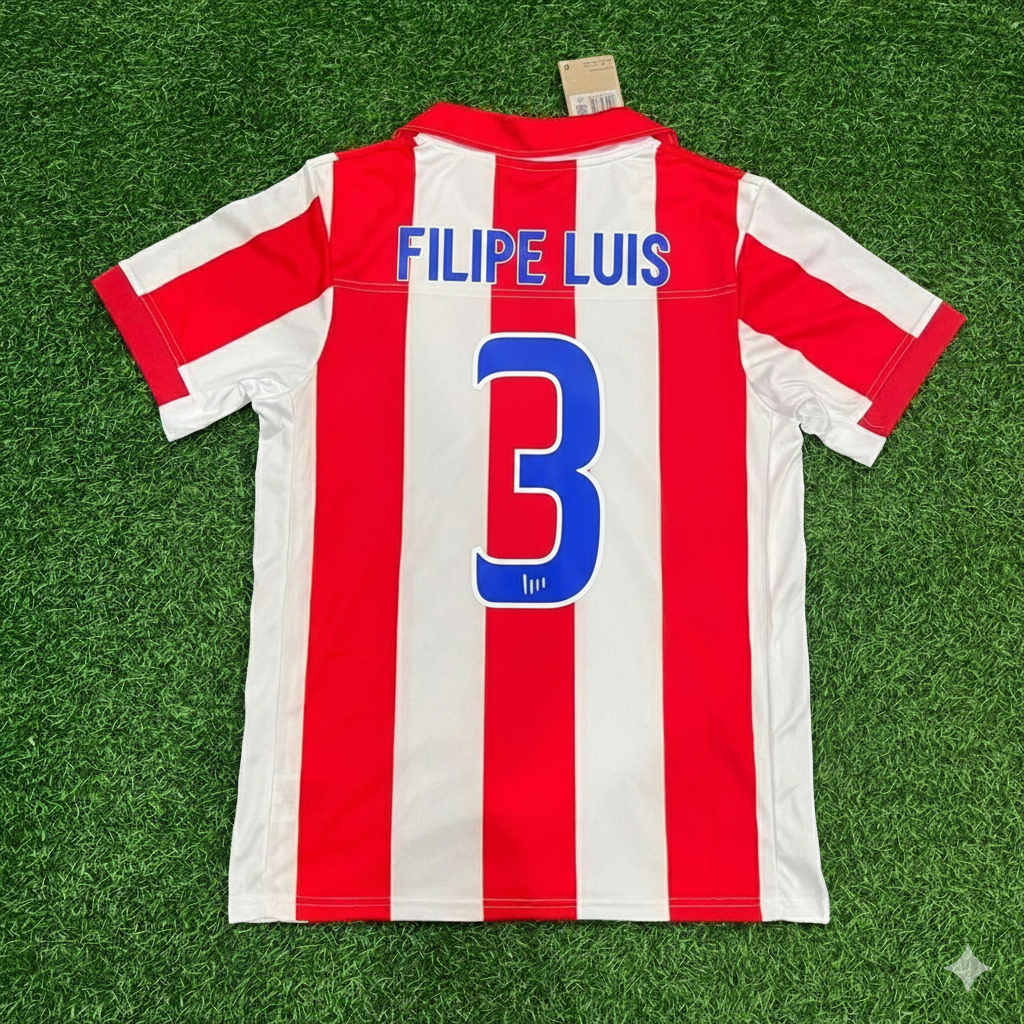 Filipe Luis Atlético de Madrid Retro-Fußballtrikot, Trikot, Maglia-Shirt