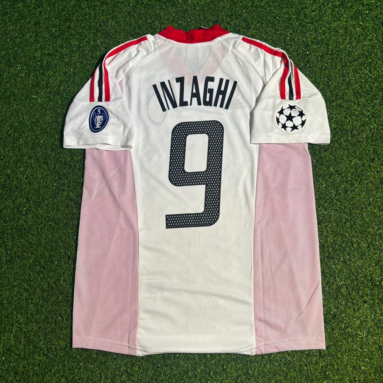 Filippo Inzaghi AC Milan 2003 Finale de la Ligue des Champions Old Trafford Maillot rétro blanc Maillot Maglia