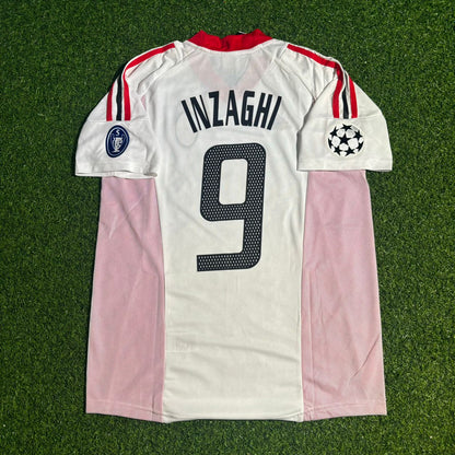 Filippo Inzaghi AC Milan 2003 Finale de la Ligue des Champions Old Trafford Maillot rétro blanc Maillot Maglia