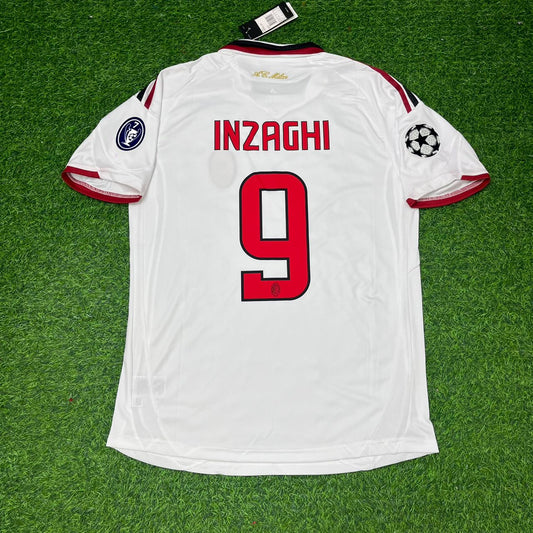 Filippo Inzaghi Milan 2009 2010 Season White Retro Jersey Trikot Maillot