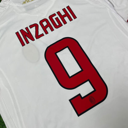 Filippo Inzaghi Milan 2009 2010 Season White Retro Jersey Trikot Maillot