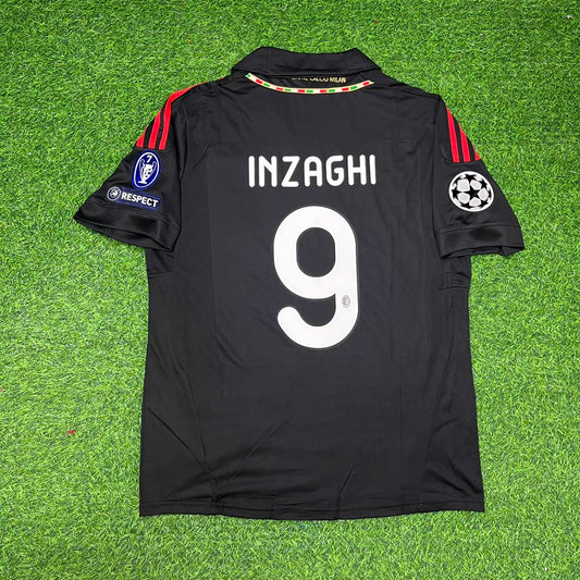 Filippo Inzaghi 9 - Milan Third Kit 2011/12 Retro Kit Jersey Maillot Trikot Soccer Shirt
