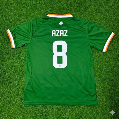 Finn Azaz #8 Ireland 2026 New Season Green Football Jersey