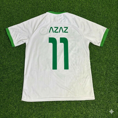 Finn Azaz 11 – Irland Vintage Special Edition Weißes Fußballtrikot