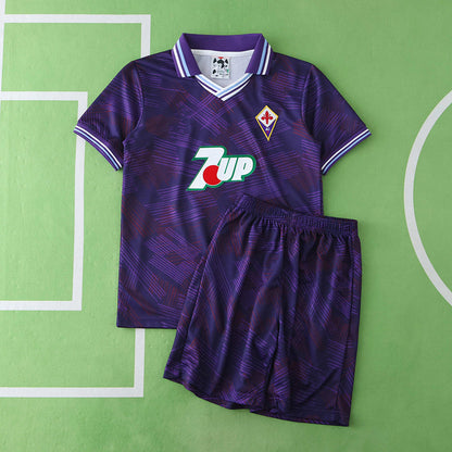 Fiorentina 1992/1993 Home Kids Retro Football Jersey Trikot Maillot