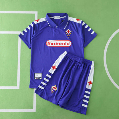 Fiorentina 1998 Home Kids Retro Football Jersey Trikot Maillot