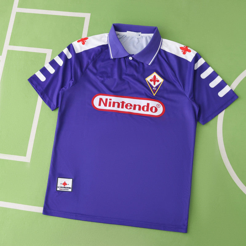Fiorentina 1998 Season Home Retro Football Jersey Trikot Maillot