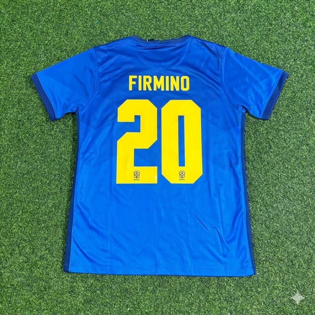 Roberto Firmino Brazil 2021 Copa America Blue Football Jersey