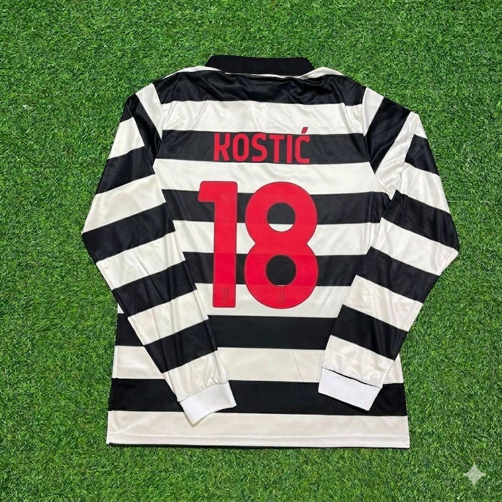 Filip Kostić #18 Juventus New Season Fourth Long Sleeve Trikot Jersey