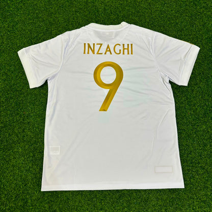 Filippo Inzaghi - Italy White Anniversary Kit Jersey Trikot Maillot Soccer Shirt