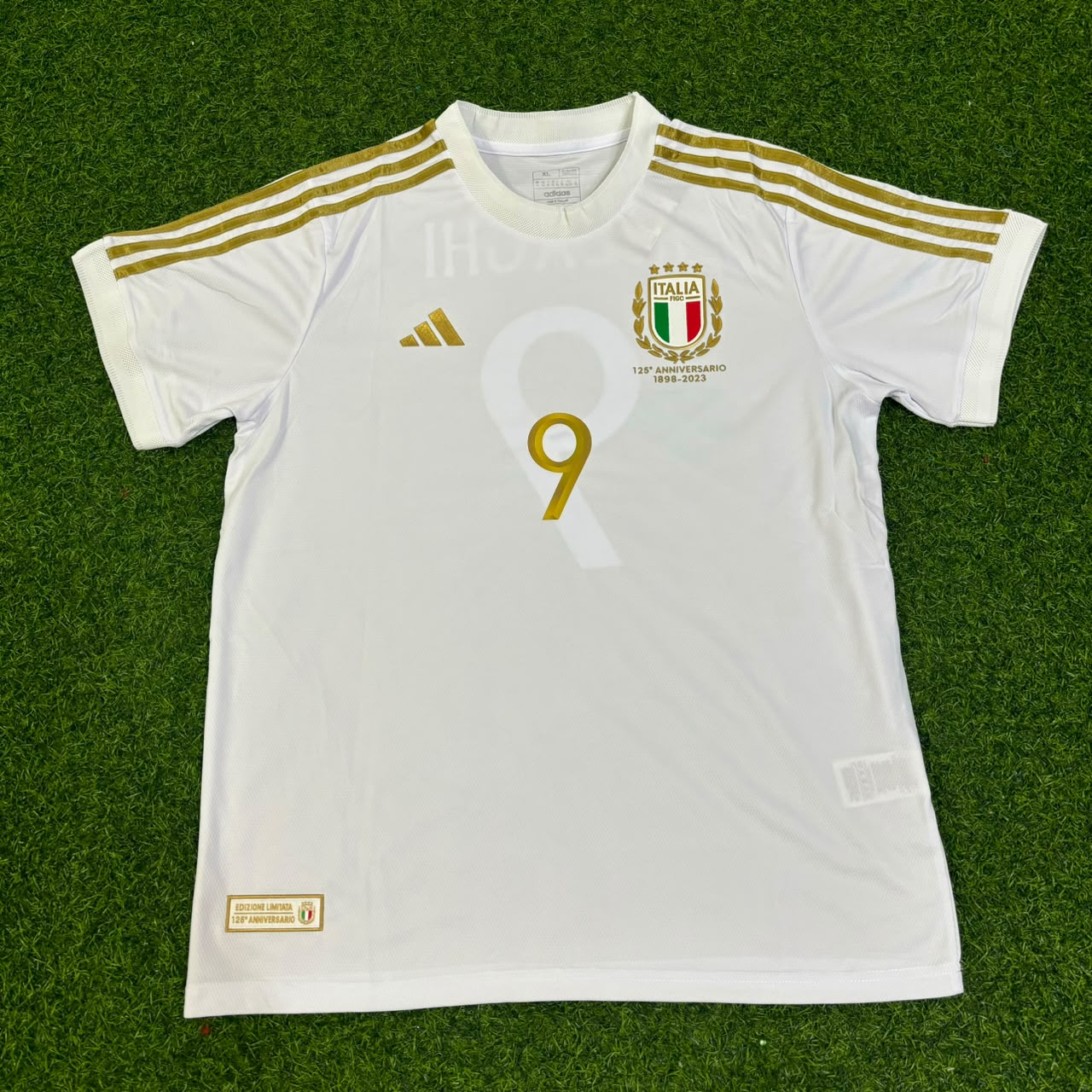 Filippo Inzaghi - Italy White Anniversary Kit Jersey Trikot Maillot Soccer Shirt