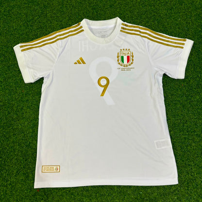 Filippo Inzaghi - Italy White Anniversary Kit Jersey Trikot Maillot Soccer Shirt