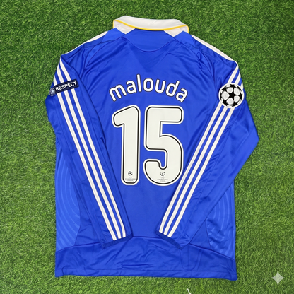 Florent Malouda Chelsea 2008 Champions League Final Long Sleeve Football Jersey