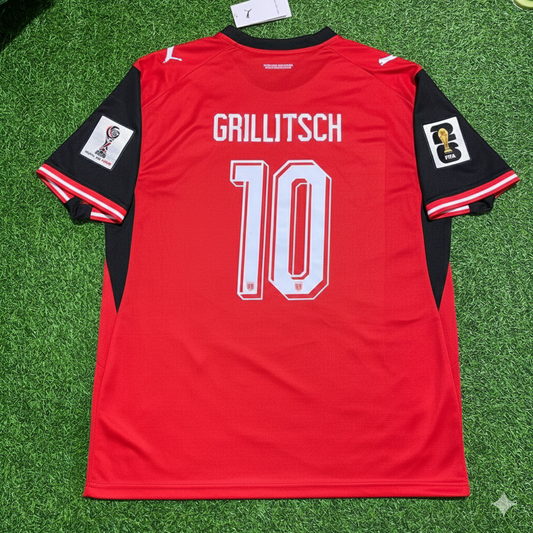 Florian Grillitsch 10- Austria 2026 World Cup Kit Jersey Trikot Maillot