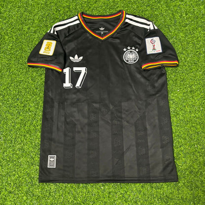 Florian Wirtz #17 Germany 2026 World Cup Black Style Football Jersey Trikot