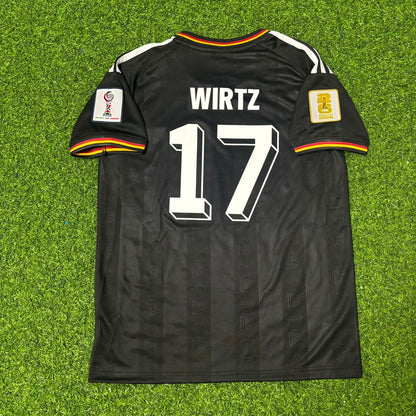Florian Wirtz #17 Germany 2026 World Cup Kids Black Style Football Jersey