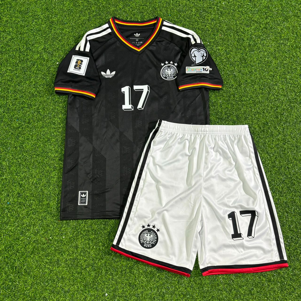 Florian Wirtz #17 Germany 2026 World Cup Kids Black Style Football Jersey