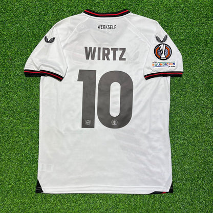 Florian Wirtz Bayer 04 Leverkusen 2024 Europa League Finale Heimtrikot Retro Fußballtrikot