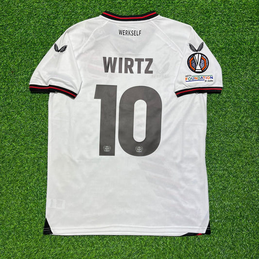 Florian Wirtz Bayer 04 Leverkusen 2024 Europa League Final Home Retro Football Jersey