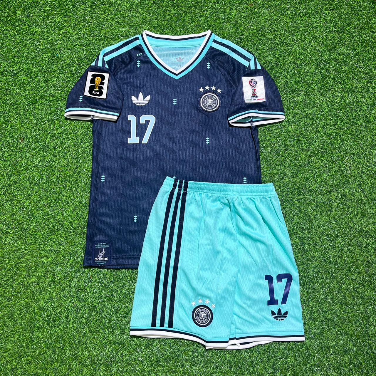 Florian Wirtz 17- Germany 2026 World Cup Kids  Football Jersey Kit