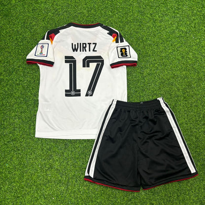 Florian Wirtz Germany 2026 World Cup Kids Home Football Jersey
