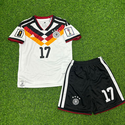 Florian Wirtz Germany 2026 World Cup Kids Home Football Jersey