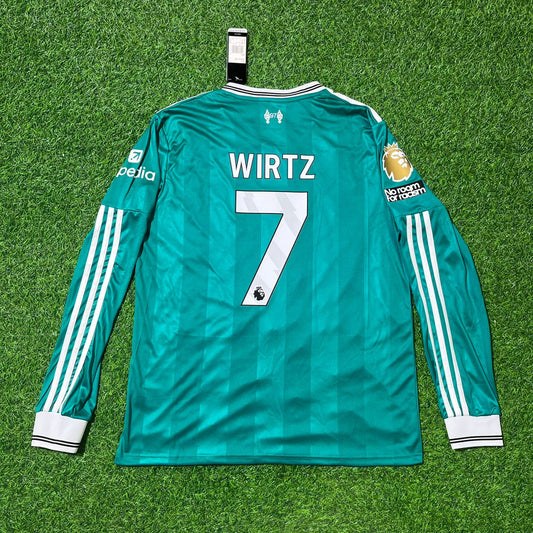 Florian Wirtz Liverpool 2025 New Season Away Long Sleeve Football Jersey Kit