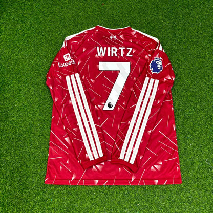 Florian Wirtz Liverpool 2027 New Season Long Sleeve Home Football Jersey Kit