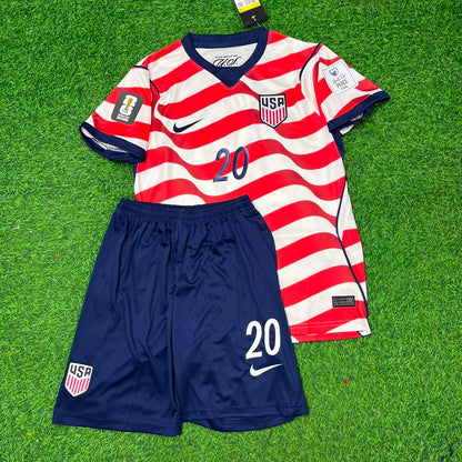 Folarin Balogun 20- Maillot de football domicile Coupe du monde USA 2026