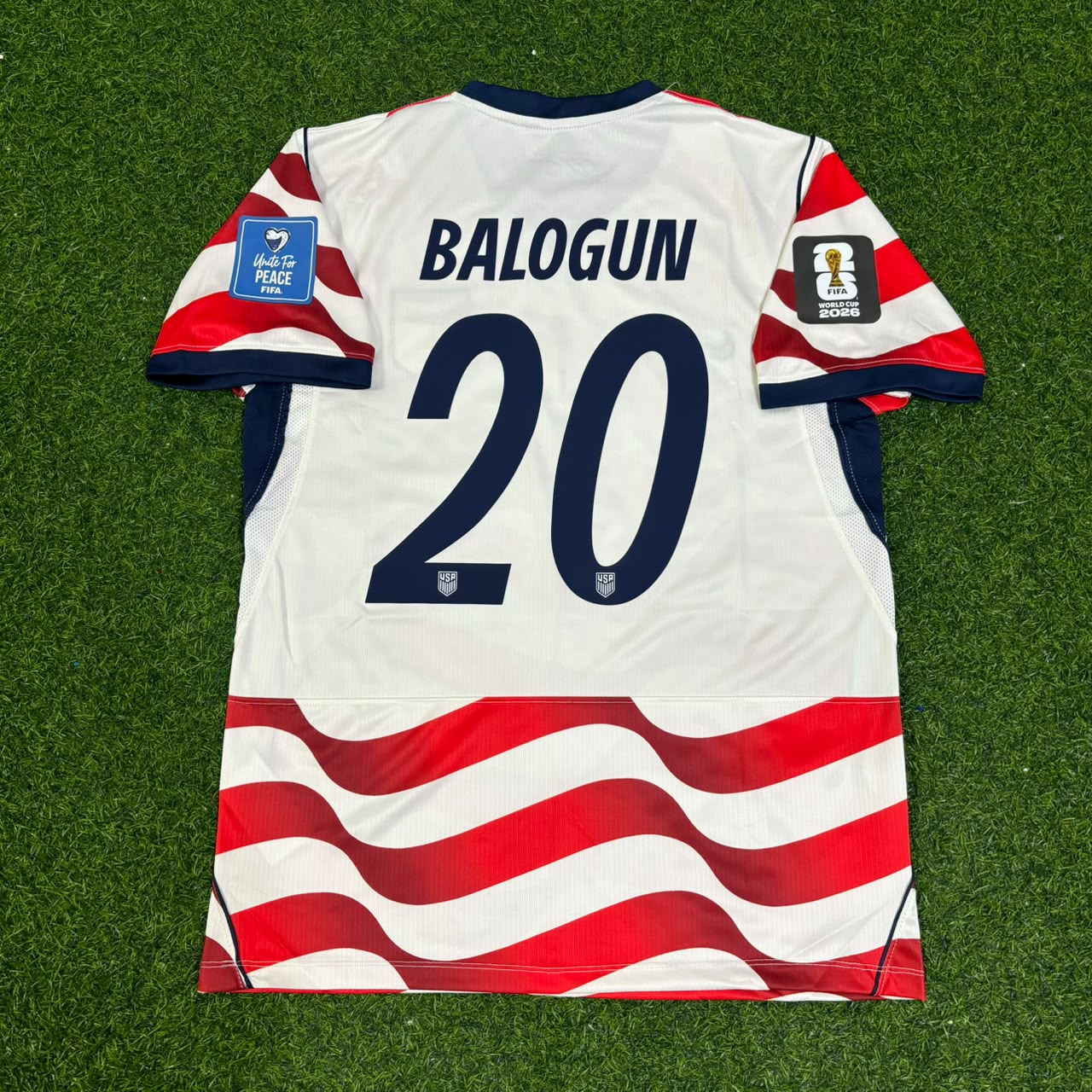 Folarin Balogun 20- USA 2026 World Cup Home Football Jersey