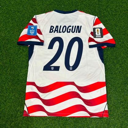 Folarin Balogun 20- USA 2026 World Cup Home Football Jersey