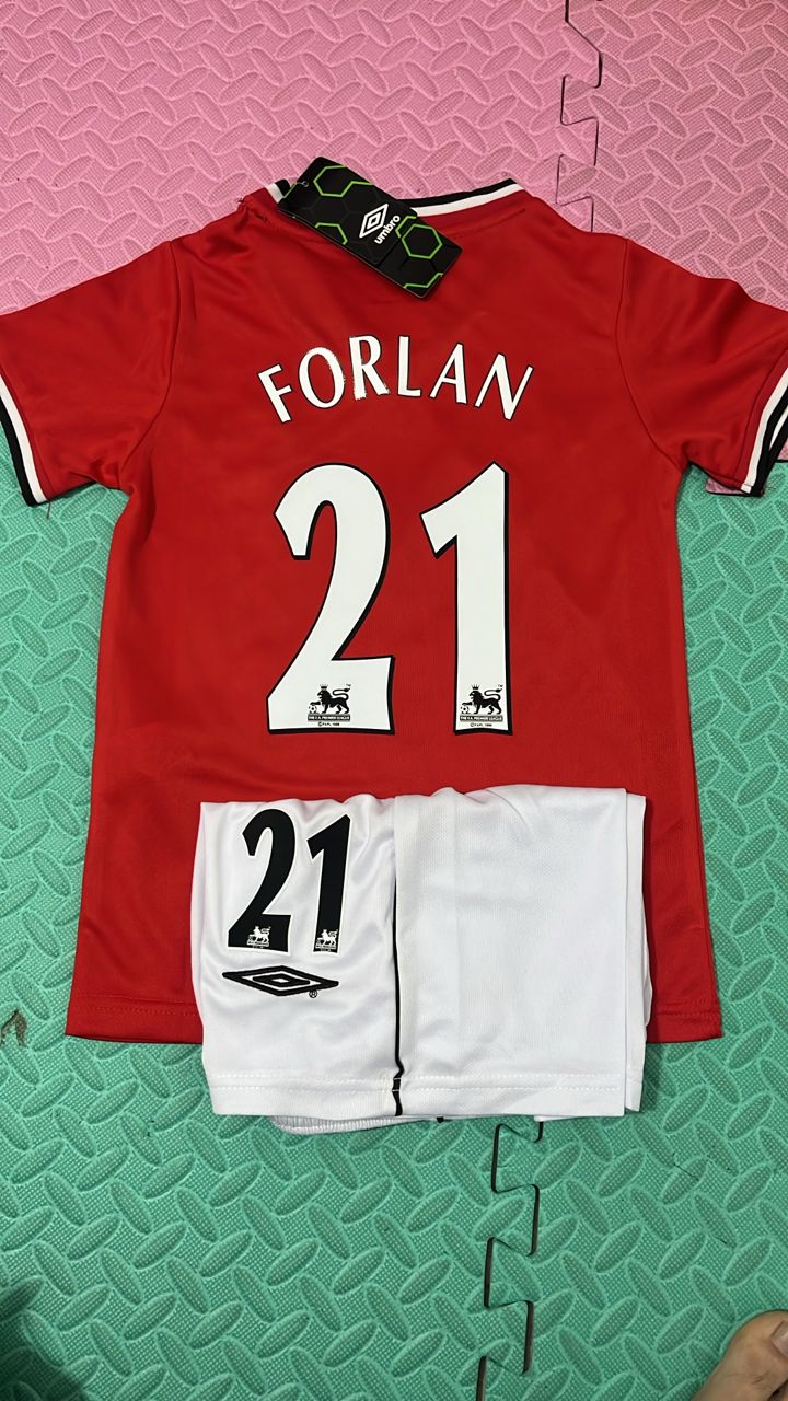 Diego Forlan Manchester United Kids Children Home Jersey Trikot Camiseta Maglia