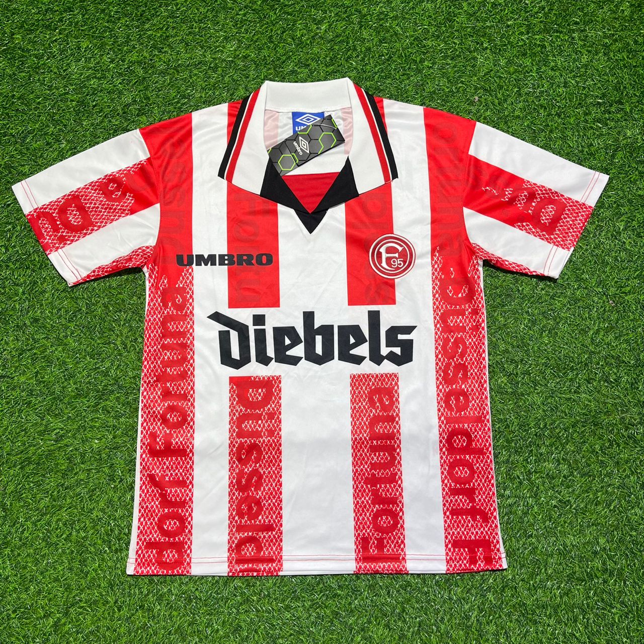 Fortuna Düsseldorf 1998 Saison Heim Retro Trikot