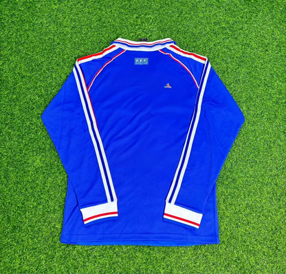France 1998 World Cup Retro Long Sleeve Football Jersey Maillot Trikot Soccer Shirt