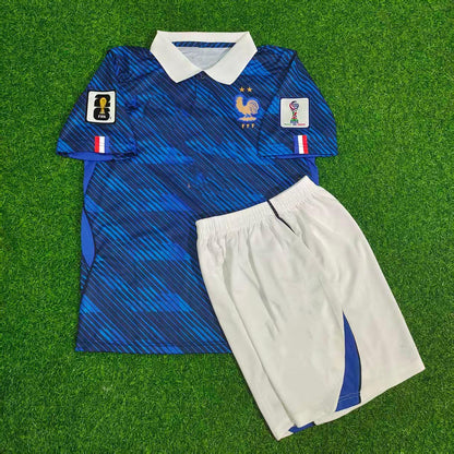 France Kids Home 2026 World Cup Blue Football Jersey