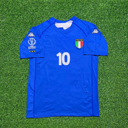 Francesco Totti #10 Italy 2002 World Cup Home Retro Jersey