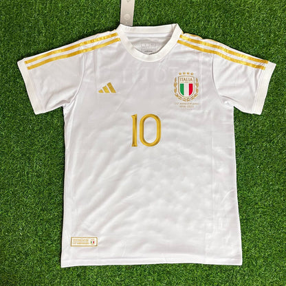 Francesco Totti 10 - Italy White Anniversary Kit Jersey Trikot Maillot Soccer Shirt
