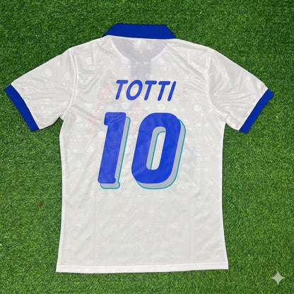Francesco Totti Italy White Retro Football Jersey Trikot Maillot