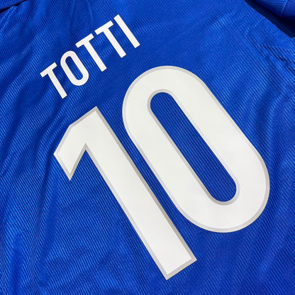 Francesco Totti Italy Home Blue Retro Football Jersey