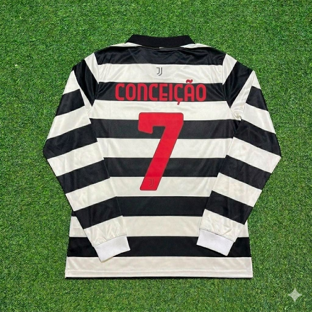 Francisco Conceição #7 Juventus New Season Fourth Long Sleeve Trikot Jersey