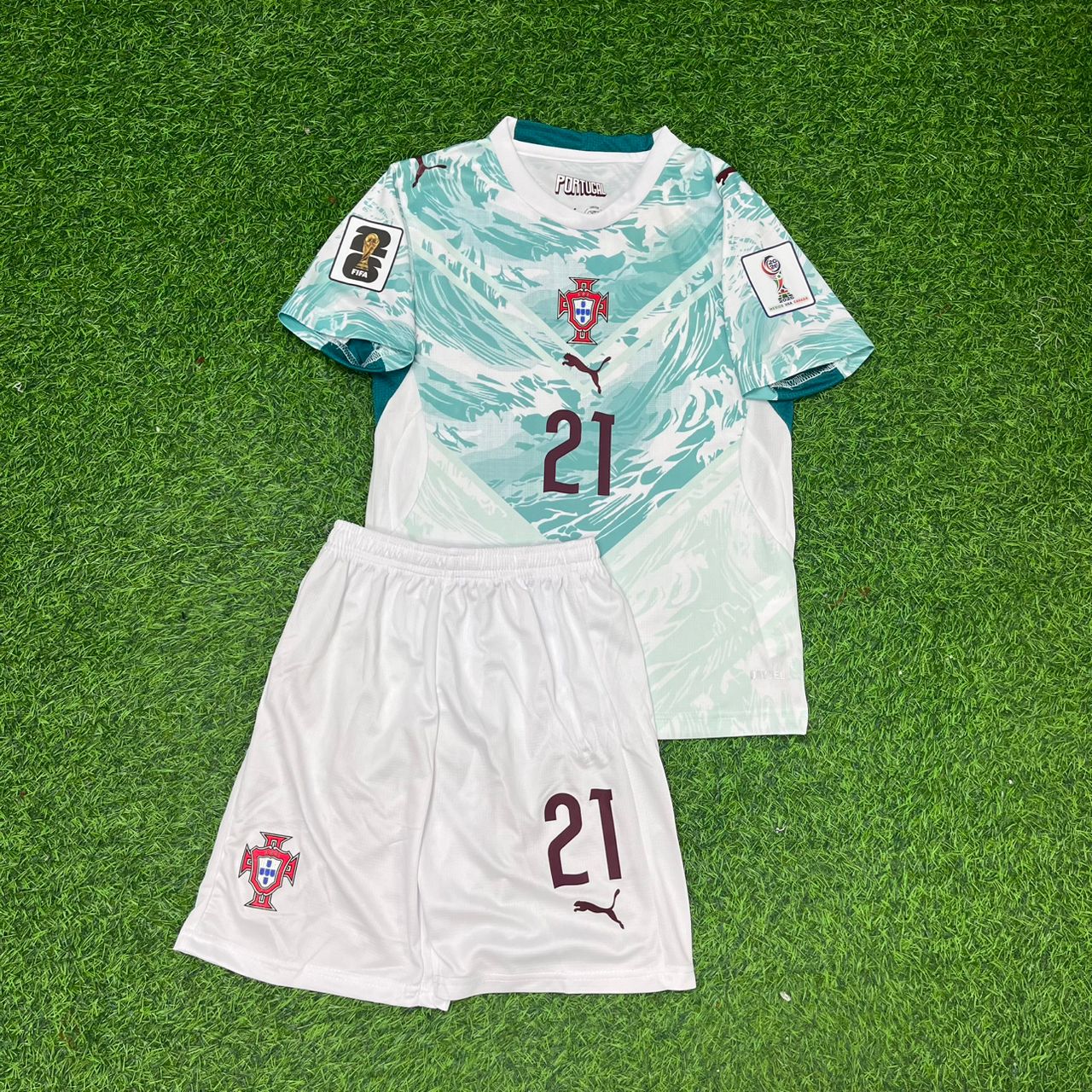 Francisco Conceicao Portugal 2026 World Cup Kids Away Football Jersey